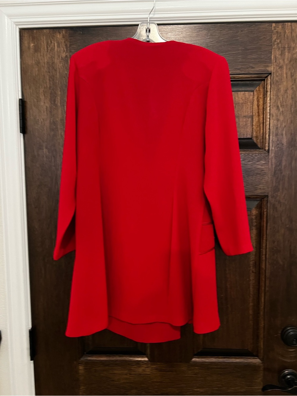 Dolce Red Embellished V-Neck Blazer - Picture 3 of 5